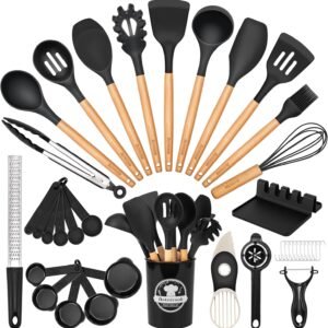 Astercook Kitchen Utensils set, 39 PCS Silicone Cooking Uten...