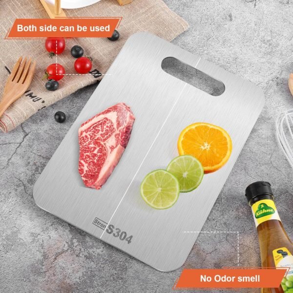 Cutting Boards for Kitchen, Cutting Board, Foodgrade Stainle... - Image 4