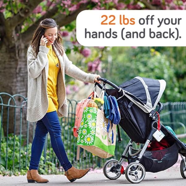 Baby Uma 4-Pack Stroller Hooks - Universal Bag Clips for Dia... - Image 4