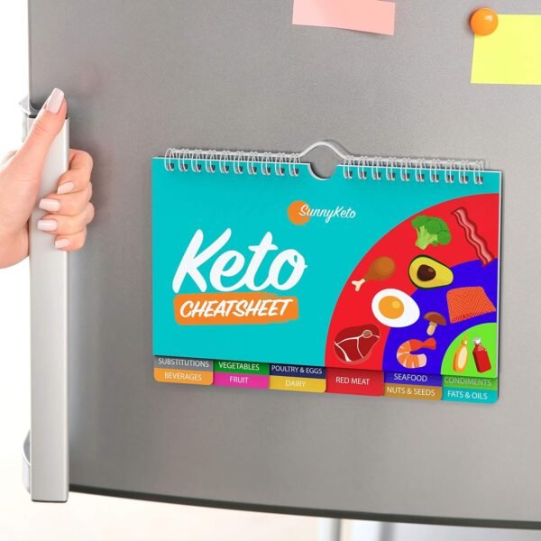 Keto Diet Cheat Sheet Quick Guide Fridge Magnet Reference Ch... - Image 2