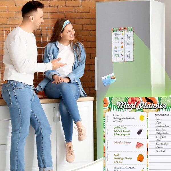 Magnetic Meal Planner for Refrigerator A4-8.5 x 12 Weekly Me... - Image 6