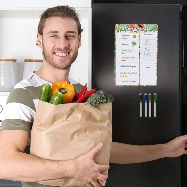 Magnetic Meal Planner for Refrigerator A4-8.5 x 12 Weekly Me... - Image 7