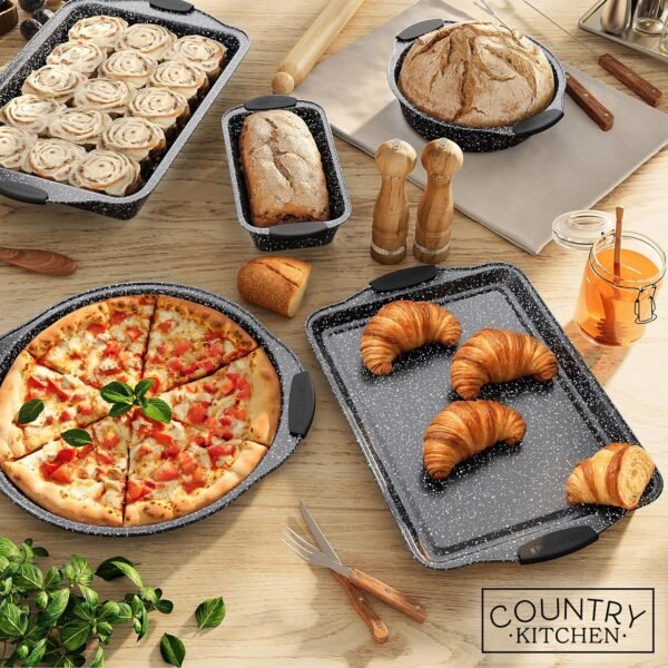 Country Kitchen Nonstick Stackable Bakeware Set - Durable, E... - Image 8