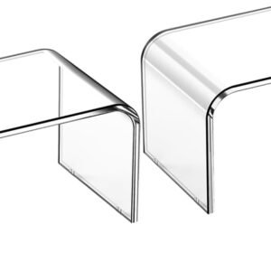 Acrylic Step Stool 9in Step Stools for Kids 250-LBS Capacity...