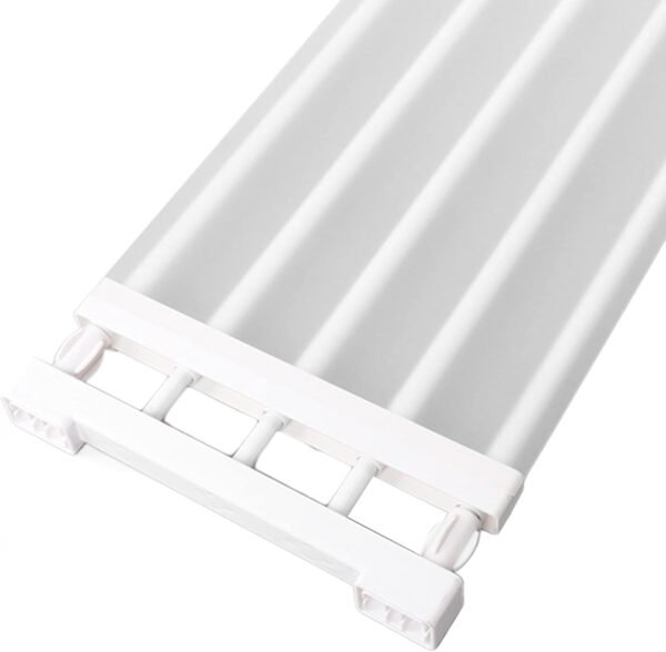 Expandable Closet Tension Shelf, PP Steel Tube Adjustable Wa... - Image 9
