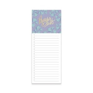 Mary Square Prayer List Magnetic Notepad 9 x 4 Inch Lavender...