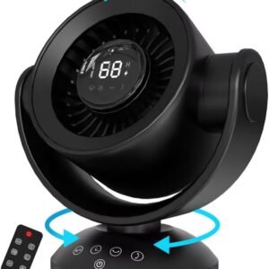 Desk Fans for Bedroom，Air Circulator Fan，90°Vertical +120°Au...