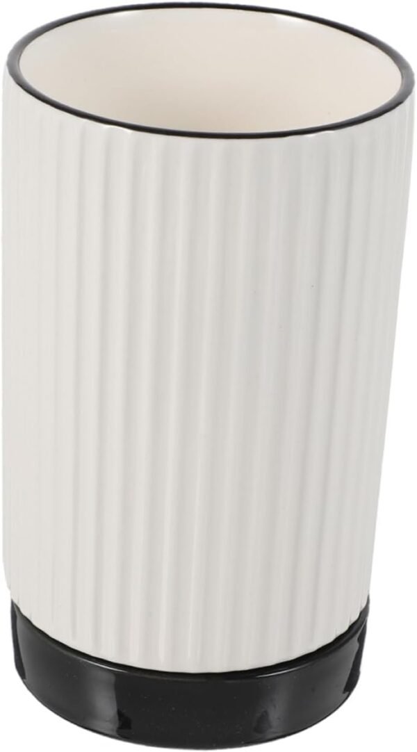 1Pc Ceramic Chopstick Holder Organizer White Draining Contai...