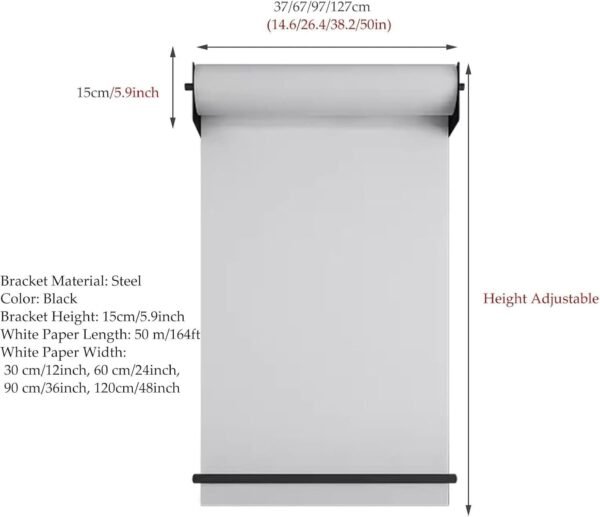 Kraft Paper Dispenser and Cutter for Wall - Butcher Paper Ho... - Image 3