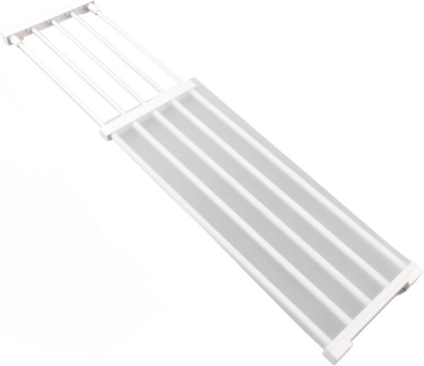 Expandable Closet Tension Shelf, PP Steel Tube Adjustable Wa... - Image 7