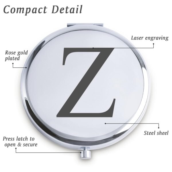 Personalized Gifts for Women Girls, Initial Compact Mirror, ... - Image 2