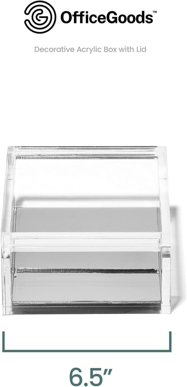 OfficeGoods Acrylic Desk Organizer w/Silver Base – Functiona... - Image 4