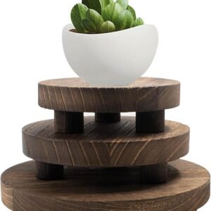 3 PCS Stackable Wooden Risers for Display, 3 Sizes (5/6/7.5 ...