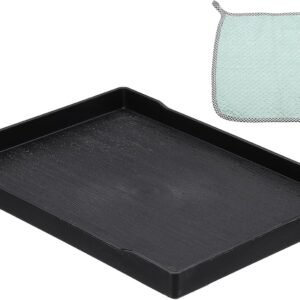 PATIKIL 9.6 x 7.1 Inch Plastic Serving Tray, 1 Pcs Reusable ...