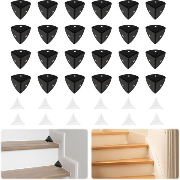 MOROBOR Stair Dust Inner Corners for Wooden Steps, 36pcs Dec...