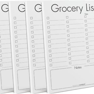 Rainbam Magnetic Notepads for Fridge 4 Pack - Shopping, To-D...