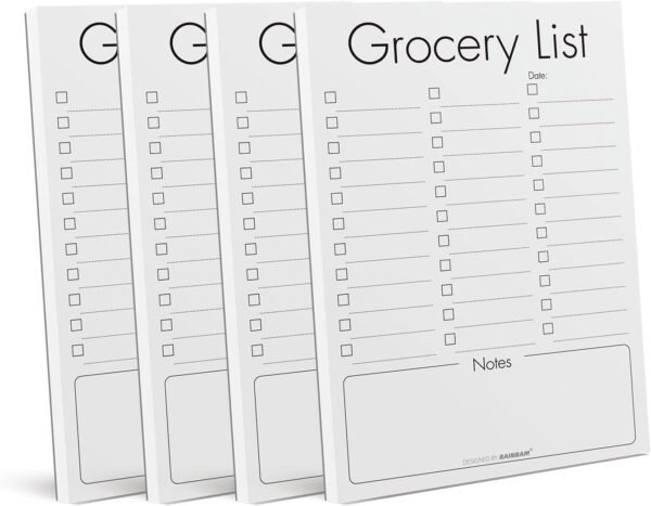 Rainbam Magnetic Notepads for Fridge 4 Pack - Shopping, To-D...