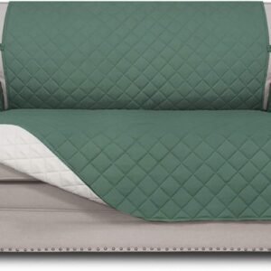 Easy-Going Reversible Loveseat Couch Cover for 2 Cushion Cou...