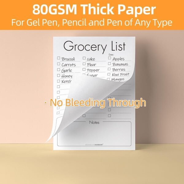 Rainbam Magnetic Notepads for Fridge 4 Pack - Shopping, To-D... - Image 7