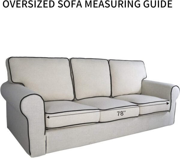 PureFit Super Stretch Sofa Slipcover – Spandex Non Slip Soft... - Image 6