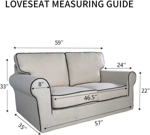 PureFit Reversible Quilted Sofa Cover, Water Resistant Slipc... - Image 6