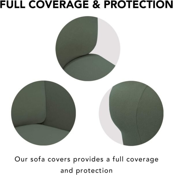 PureFit Super Stretch Sofa Slipcover – Spandex Non Slip Soft... - Image 3