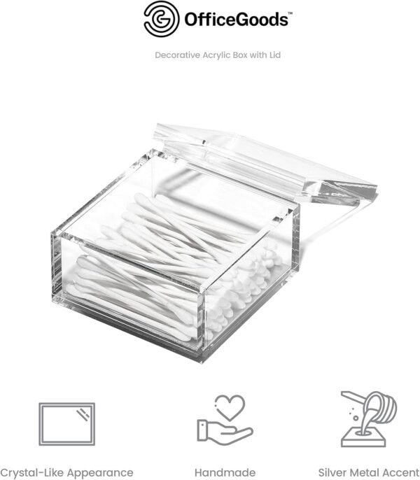 OfficeGoods Acrylic Desk Organizer w/Silver Base – Functiona... - Image 5