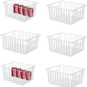 Freezer Organizer Baskets, Kitchen Metal Wire Storage Bins, ...