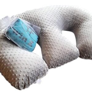 Twin Z Pillow The 6 uses in 1 Twin Pillow ! Grey Plus Free T...