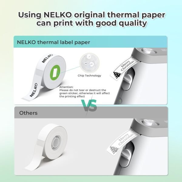 Nelko Label Maker Machine with Tape, P21 Bluetooth Label Pri... - Image 8