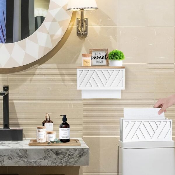 Set of 2 Paper Towel Dispenser Wall Mount, Paper Towel Holde... - Image 5