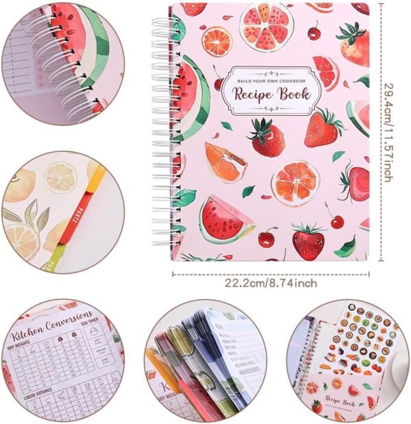 icceemee Blank Recipe Notebook to Write in Your Own Recipes ... - Image 7