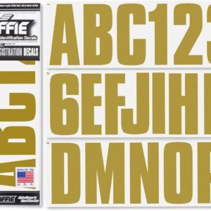 STIFFIE Uniline Gold Rush 3" Boat & PWC Registration Decals ...
