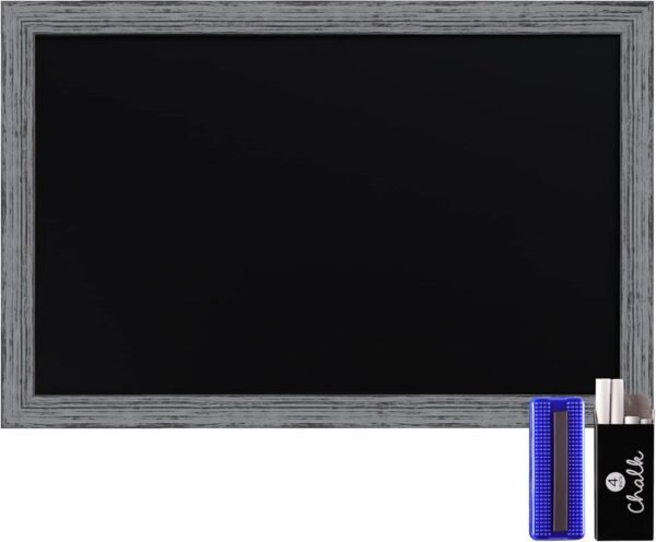 HBCY Creations Rustic Grey Magnetic Wall Chalkboard, Extra L...
