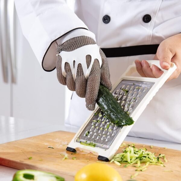 Dowellife Chainmail Glove - Cut Resistant Stainless Steel Me... - Image 5