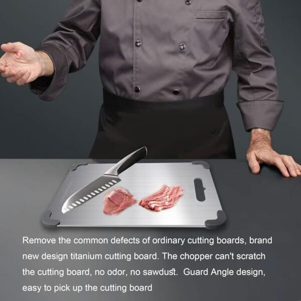 Titanium Cutting Board, 2025 New Upgrade 100% Pure Titanium ... - Image 2