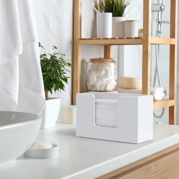 Paper Towel Dispenser Countertop, Wooden Bathroom Paper Towe... - Image 5