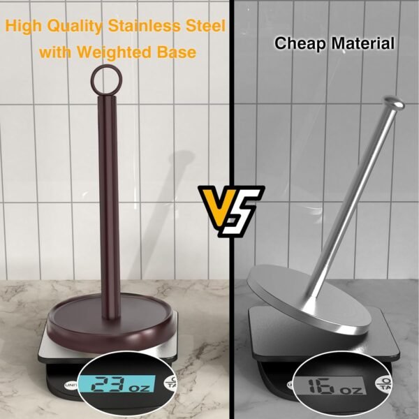 Oil Rubbed Bronze Paper Towel Holder Countertop, Oil Rubbed ... - Image 3