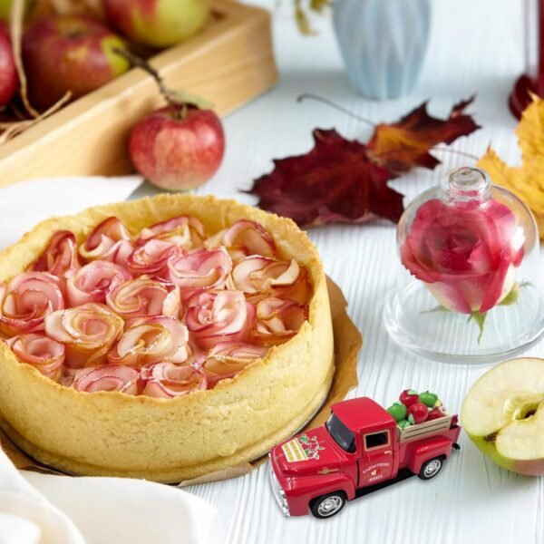 Fall Apple Decor Vintage Metal Truck with Mini Fake Apples a... - Image 5
