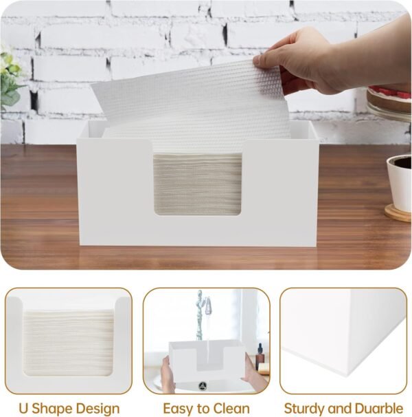 Paper Towel Dispenser Countertop, Acrylic Paper Towel Holder... - Image 6