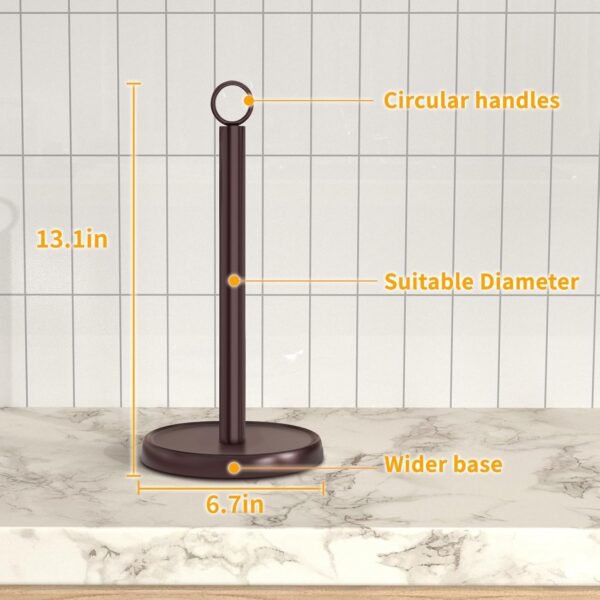 Oil Rubbed Bronze Paper Towel Holder Countertop, Oil Rubbed ... - Image 7
