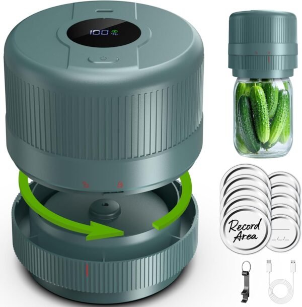 Mason Jar Vacuum Sealer Kit, Electric Sealer for Wide and Re...