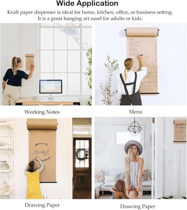 Kraft Paper Dispenser and Cutter for Wall - Butcher Paper Ho... - Image 5