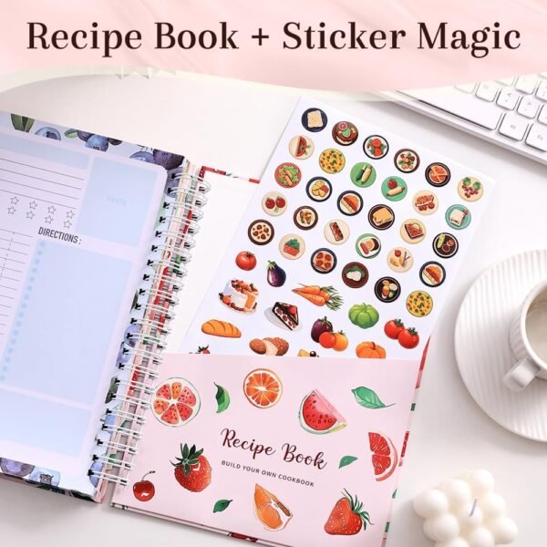 icceemee Blank Recipe Notebook to Write in Your Own Recipes ... - Image 2