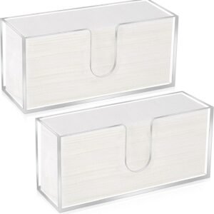 2Pcs Acrylic Paper Towel Dispenser, Paper Towel Holder Count...