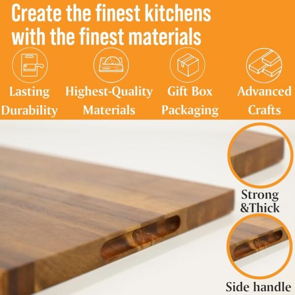 Personalized Cutting Board, 16 x 11" Monogram Initials Solid... - Image 3