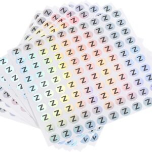 MECCANIXITY Laser Capital Letter Stickers, 3/8" Alphabet Z R...