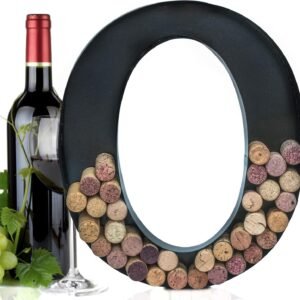 Made Easy Kit Metal Letter Wine Cork Keepsake Saver & Holder...