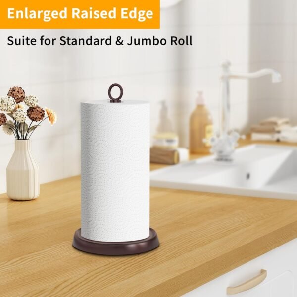 Oil Rubbed Bronze Paper Towel Holder Countertop, Oil Rubbed ... - Image 6