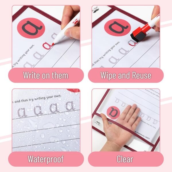 Mr. Pen- Dry Erase Pocket Sleeves, 6 Pack, 10"x14", Sunset C... - Image 6